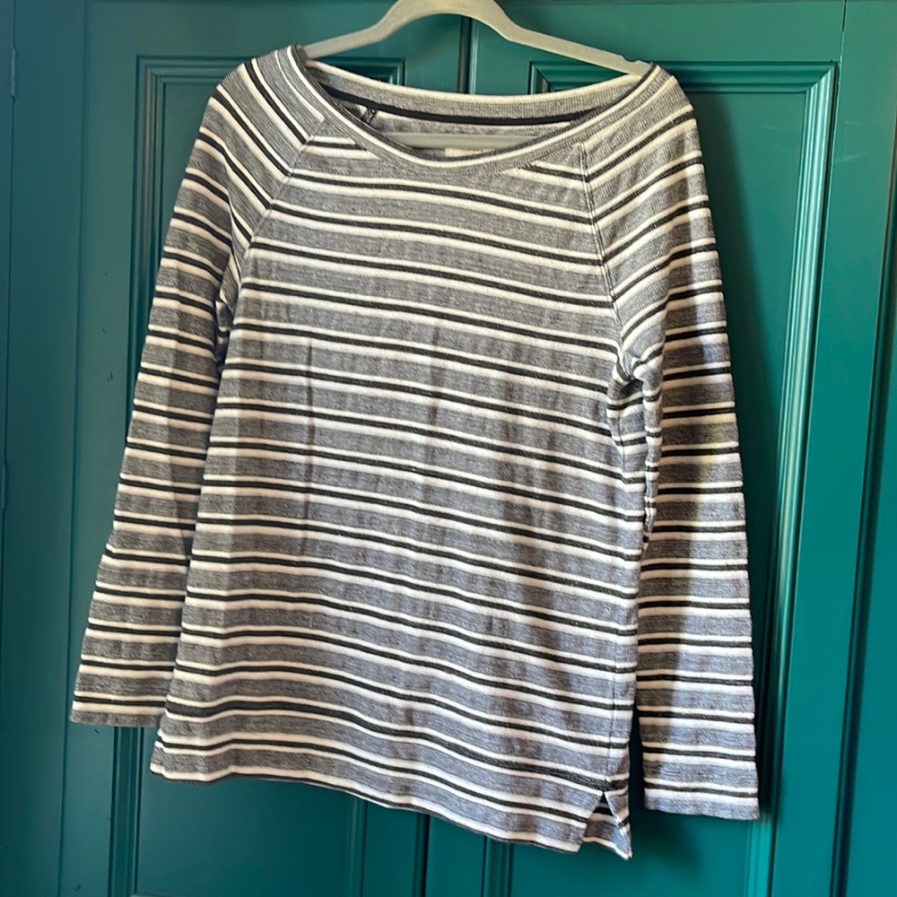Lou & Grey long shirt black and white stripes